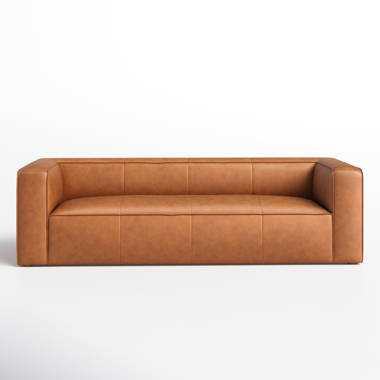 Foster Leather L Sectional Joss Main